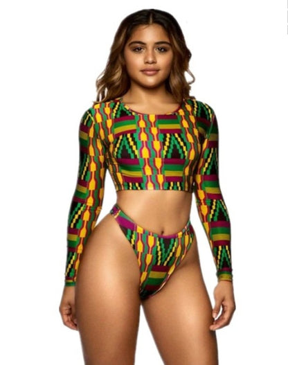 Terra Brasil: Maillot de bain 2 pièces Manche Longue