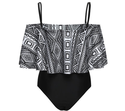 Le Graphique: Maillot de Bain 1 pièce à Volant