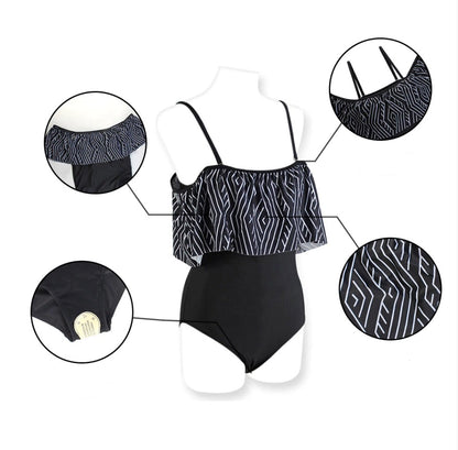 Evidence: Maillot de Bain 1 pièce à Volant
