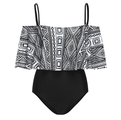 Le Graphique: Maillot de Bain 1 pièce à Volant