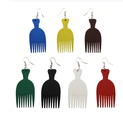 Boucles d'oreille d'inspiration ethnique: Peigne