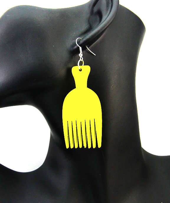 Boucles d'oreille d'inspiration ethnique: Peigne