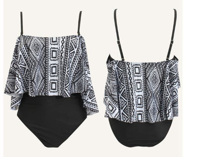 Le Graphique: Maillot de Bain 1 pièce à Volant