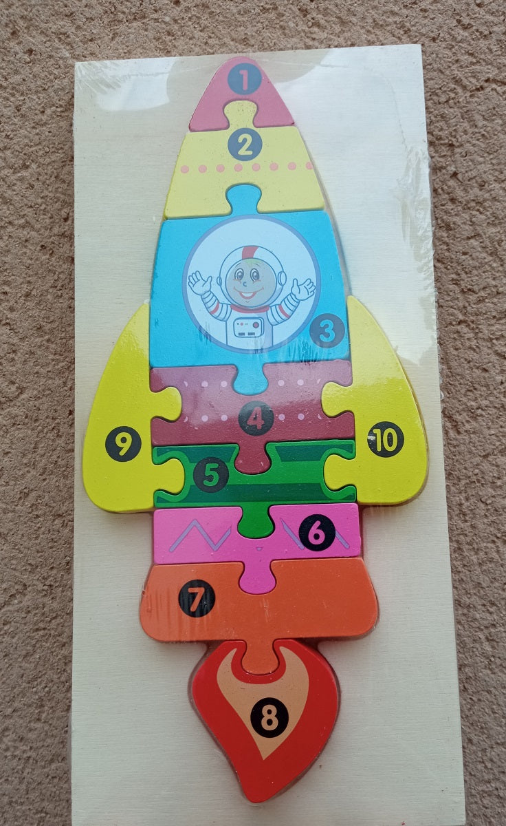 Puzzle Fusée Montessori