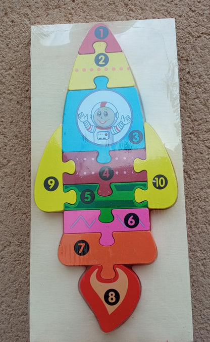Puzzle Fusée Montessori