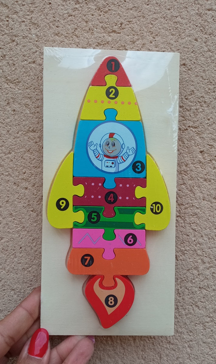Puzzle Fusée Montessori