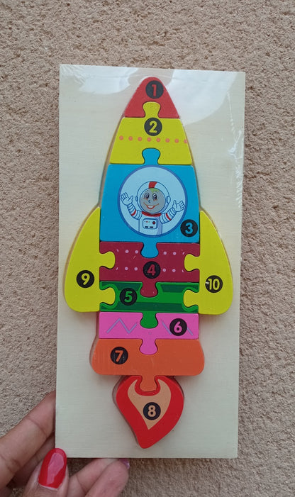 Puzzle Fusée Montessori