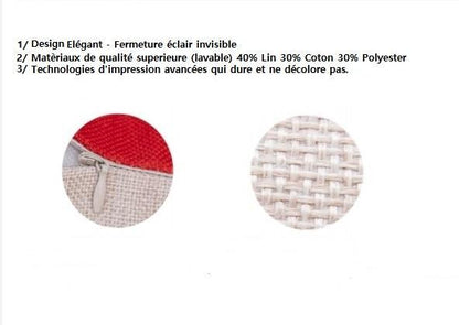 Taie de Coussin (45 x45 cm) - Couleur Tendance