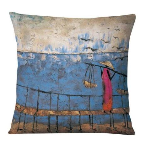 Taie de Coussin (45 x45 cm) - Couleur Tendance