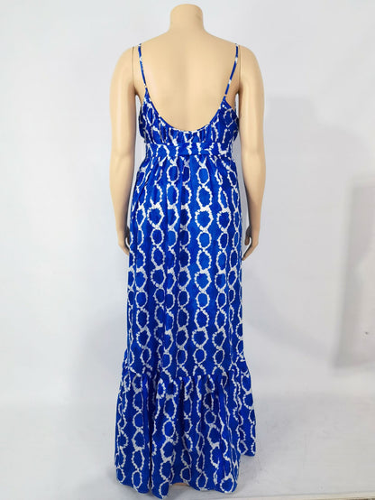 Robe Fanta: Robe Ample Bleue