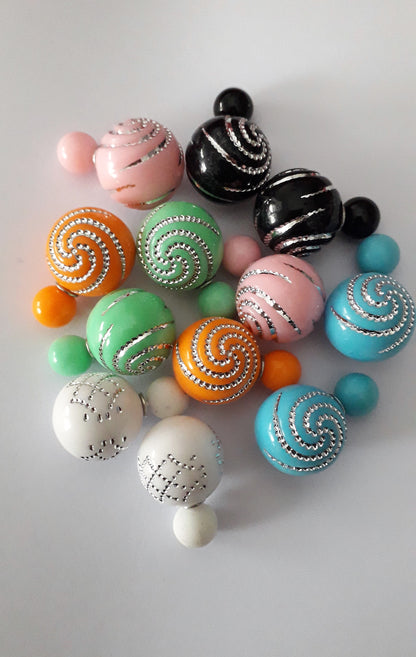 Boucles d'oreille d'inspiration ethnique: Strass Color's