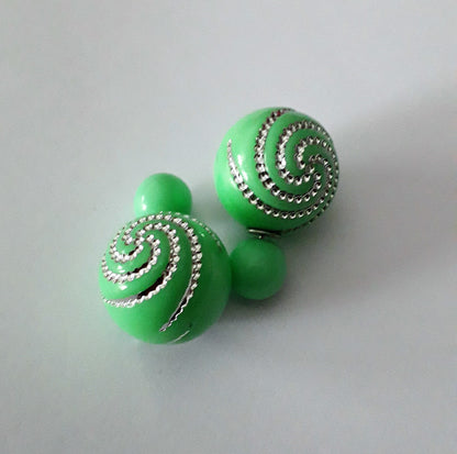 Boucles d'oreille d'inspiration ethnique: Strass Color's