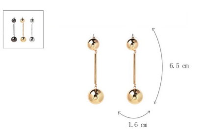 Boucles d'oreille les Douces Métalliques inspiration-ethnique.fr