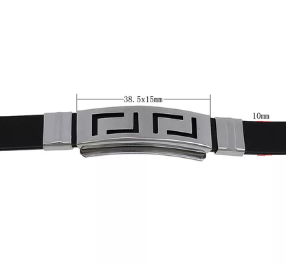 Bracelet d'inspiration ethnique: l'Homme en Silicone Black