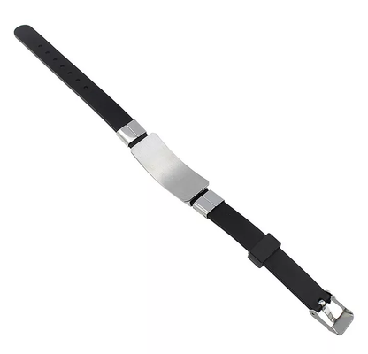Bracelet d'inspiration ethnique: l'Homme en Silicone Black
