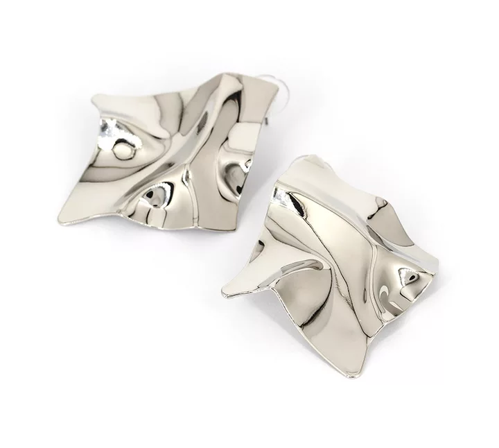 Boucles d'oreille feuilles d'or et d'argent inspiration-ethnique.fr