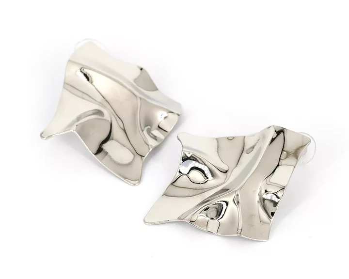 Boucles d'oreille feuilles d'or et d'argent inspiration-ethnique.fr
