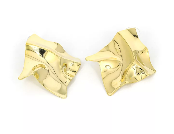 Boucles d'oreille feuilles d'or et d'argent inspiration-ethnique.fr