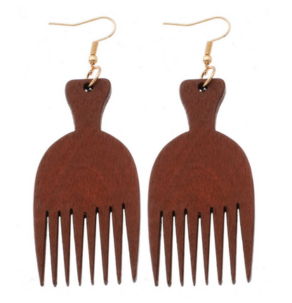 Boucles d'oreille d'inspiration ethnique: Peigne