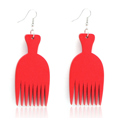 Boucles d'oreille d'inspiration ethnique: Peigne