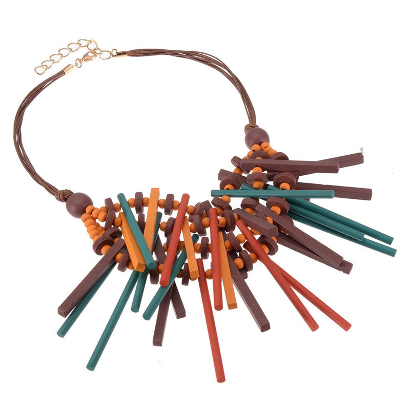 Collier d'inspiration ethnique: le Mikado