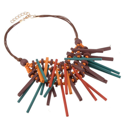 Collier d'inspiration ethnique: le Mikado