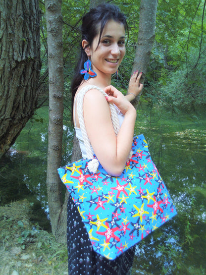 Sac de plage en toile: l'Étoile de mer
